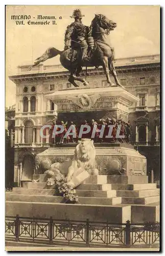 Cartes postales Milano Monum a Vitt Emanuele II Lion