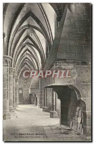 Cartes postales Mont Saint Michel La Salle Des Chevaliers