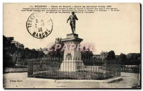 Cartes postales Mezieres Statue De Bayard