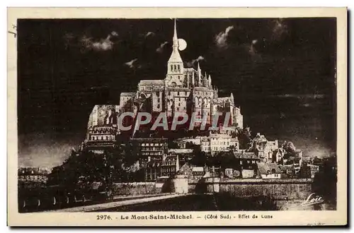 Cartes postales Le Mont Saint Michel Effet De Lune