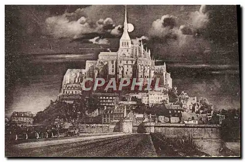 Cartes postales Le Mont St Michel Effet De Lune