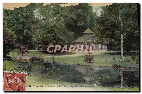 Ansichtskarte AK Lille Jardin Vauban Le Chalet Des Biches