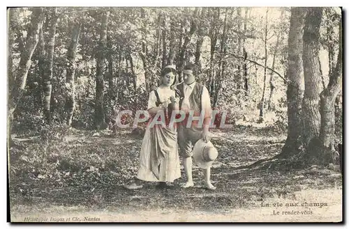 Cartes postales La Vie Aux Champs Le Rendez Vous Folklore