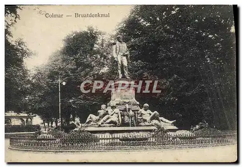 Cartes postales Colmar Bruatdenkmal