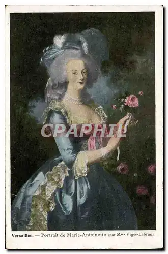 Cartes postales Versailles Portrait De Marie Antoinette Mme Vigee Lebrun