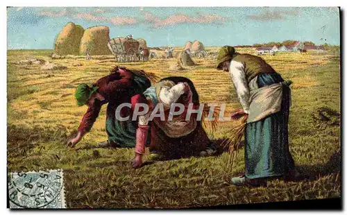 Cartes postales Millet Glaneuses