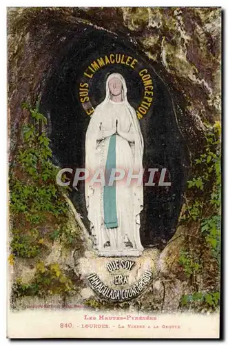 Cartes postales Les Hautes Pyrenees Lourdes La vierge a la grotte