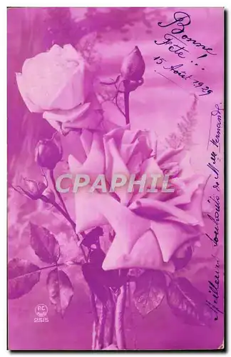 Cartes postales Fantaisie Fleurs Bonne Fete