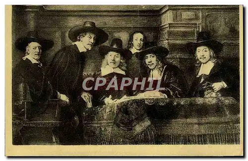 Ansichtskarte AK Rembrandt Amsterdam Rijks Museum Les syndics des drapiers