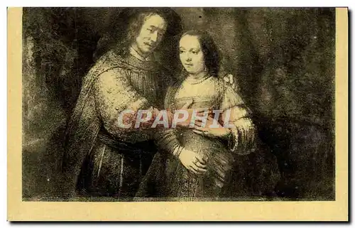 Cartes postales Rembrandt amsterdam Rijks Museum La fiance juive Juif Judaica