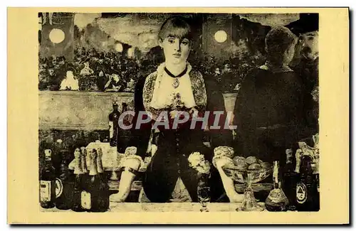 Cartes postales Manet Londres Samuel Courtauld Le bar des Folies Bergeres
