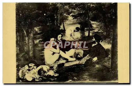 Cartes postales Manet Paris Musee Du Louvre Le dejeuner sur l&#39herbe Fonds Moreau Nelaton