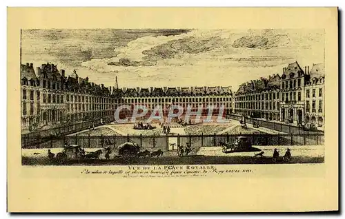 Cartes postales Paris Bibliotheque Nationale Cabinet Des Estampes La place royal