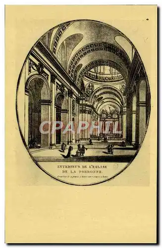 Cartes postales Paris Bibliotheque Nationale Cabinet Des Estampes Interieur de l&#39eglise de la Sorbonne