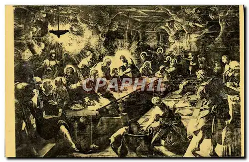 Cartes postales Tintoret Venise Eglise San Giorgio Maggiore La Cene