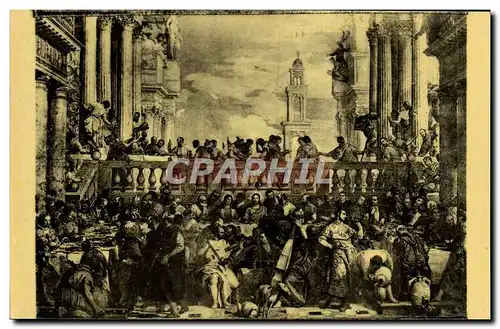 Cartes postales Veronese Les Noces De Cana Paris Musee Du Louvre