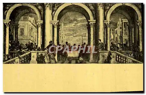 Cartes postales Veronese Le Repas Chez Levi Venise Acaademie Des Beaux Arts