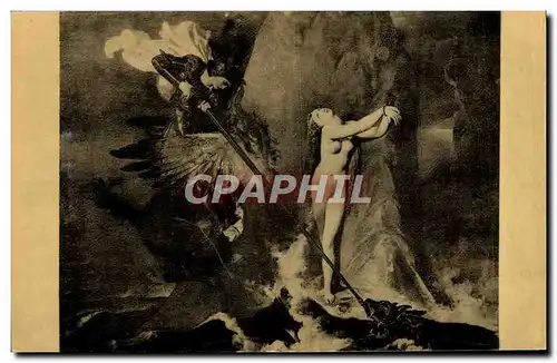 Ansichtskarte AK Ingres Roger Deliorant Angelique Paris Musee Du Louvre Dragon