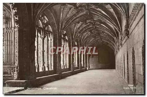 Ansichtskarte AK Lisboa Jeronimos Claustros