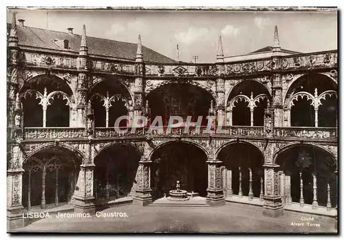 Ansichtskarte AK Lisboa Jeronimos Claustros