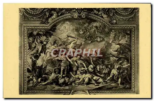 Cartes postales Le Brun La Franche Comte Conquise Pour Versailles Plaford De La Galerie Des Glaces Du Palais