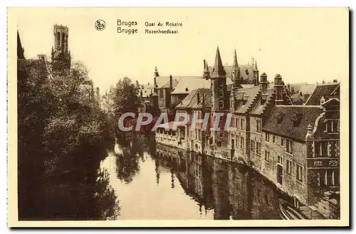 Cartes postales Bruges Quai Du Rosaire