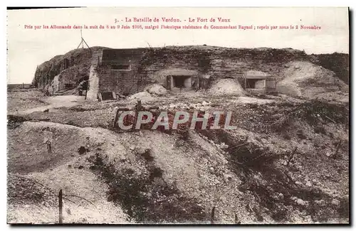 Cartes postales La Bataille De Verdun Le fort De Vaux Militaria