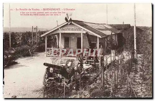 Ansichtskarte AK La Bataille De Verdun Douaumont L&#39Ossuarie Militaria