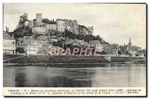 Cartes postales Chinon Ruines De l&#39Ancienne Forteresse