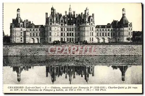 Cartes postales Chambord Chateau