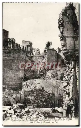 Ansichtskarte AK Les Ruines De La Grande Guerre Verdun Anciennes fortifications romaines mises a jour par le bomb