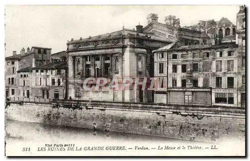 Ansichtskarte AK Les Ruines De La Grande Guerre Verdun La Meuse et le theatre Militaria