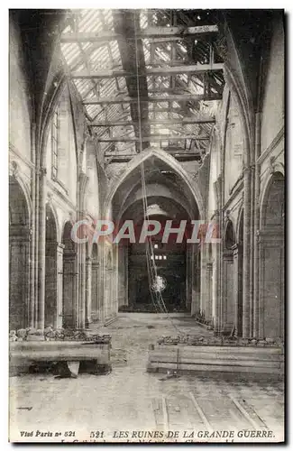 Ansichtskarte AK Les Ruines De La Grande Guerre Verdun La Cathedrale Militaria