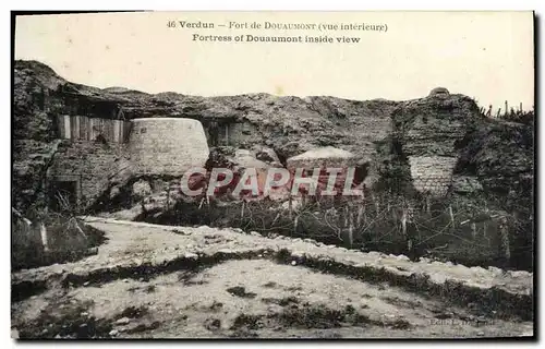 Ansichtskarte AK Verdun Fort de Douaumont Vue interieure Militaria