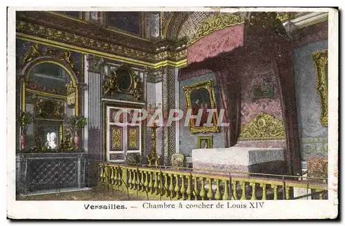 Cartes postales Versailles Chambre a coucher de Louis XIV