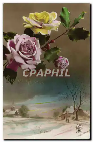 Cartes postales Fantaisie Fleurs