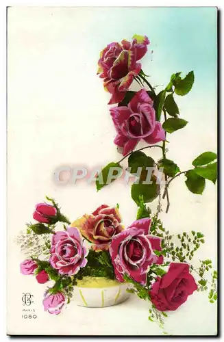 Cartes postales Fantaisie Fleurs