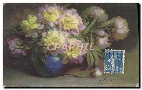 Cartes postales Fantaisie Fleurs