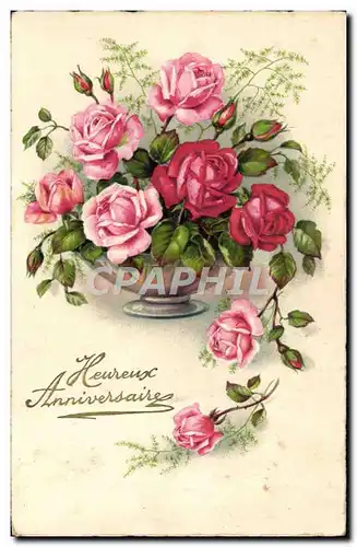 Cartes postales Fantaisie Fleurs