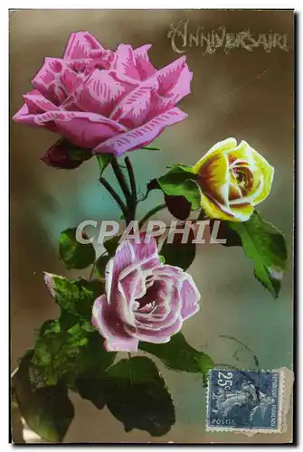 Cartes postales Fantaisie Fleurs