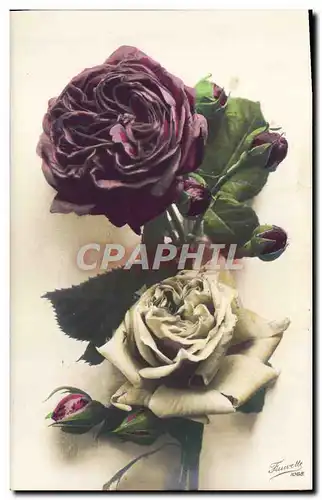 Cartes postales Fantaisie Fleurs