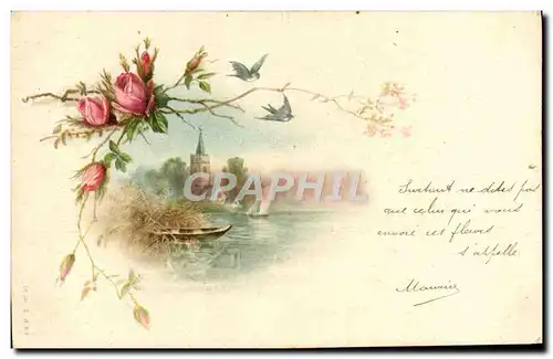 Cartes postales Fantaisie Fleurs