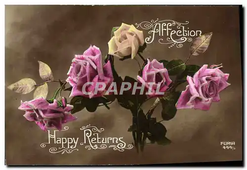 Cartes postales Fantaisie Fleurs