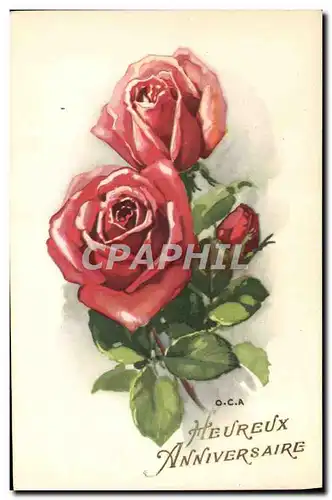 Cartes postales Fantaisie Fleurs