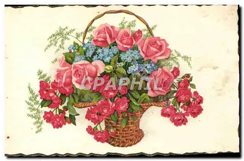 Cartes postales Fantaisie Fleurs