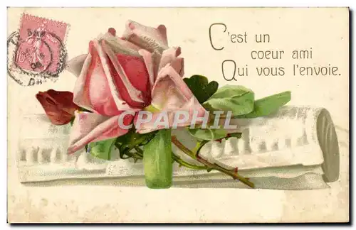 Cartes postales Fantaisie Fleurs