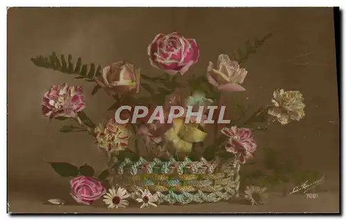 Cartes postales Fantaisie Fleurs