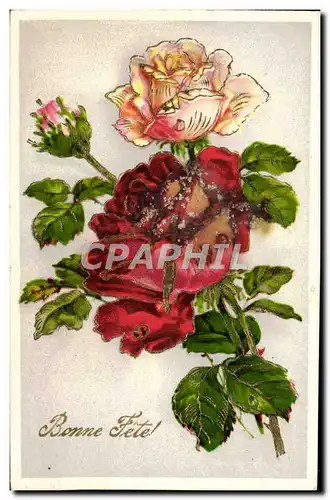 Cartes postales Fantaisie Fleurs