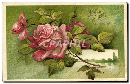 Cartes postales Fantaisie Fleurs