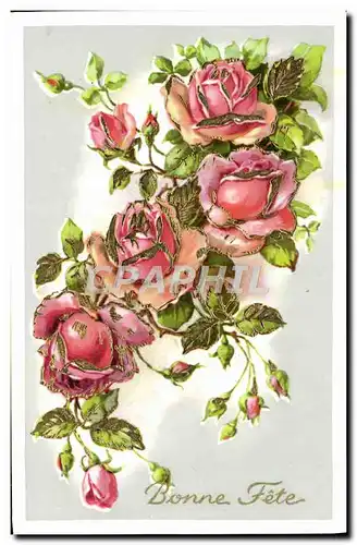 Cartes postales Fantaisie Fleurs